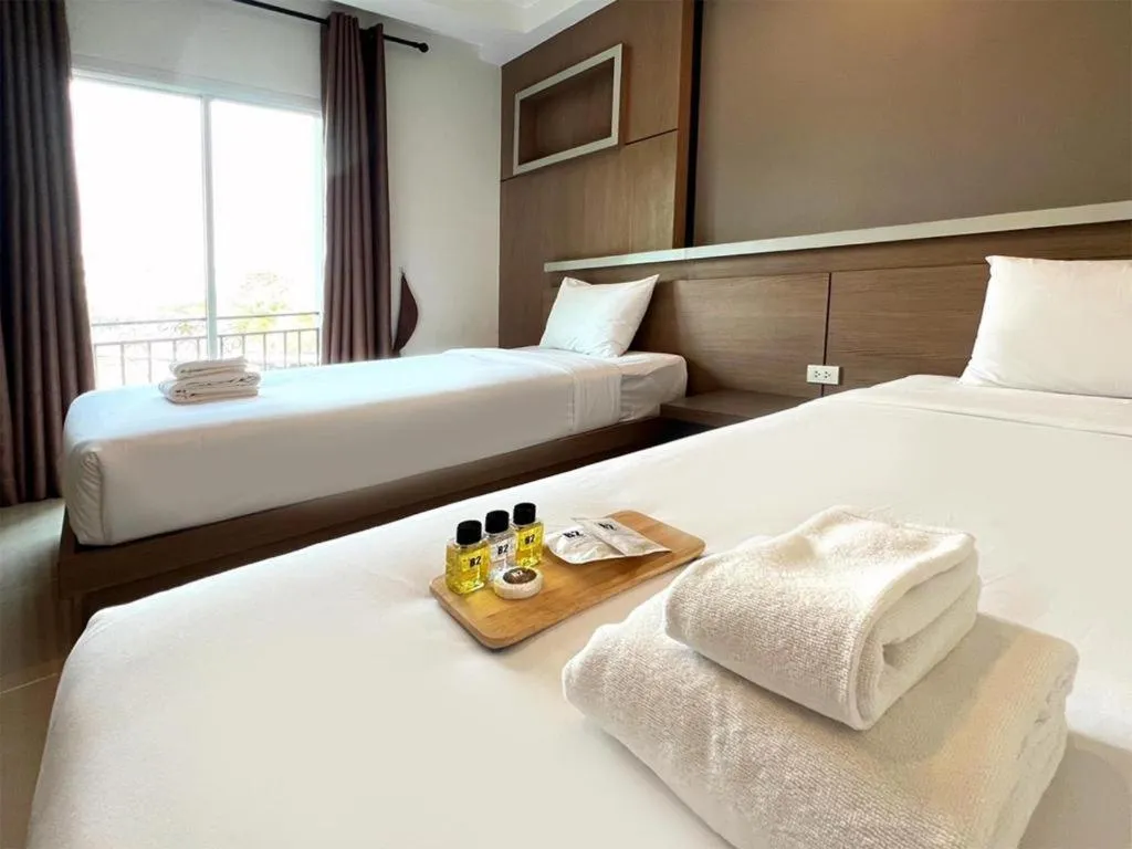 Bed in B2 Buriram Boutique and Budget Hotel