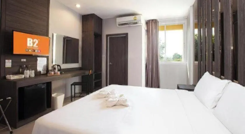 Bed in B2 Buriram Boutique and Budget Hotel
