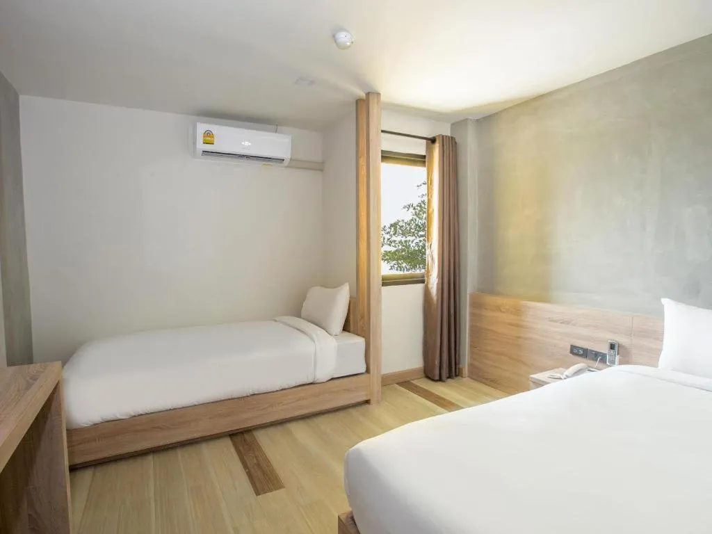 Bed in B2 Buriram Boutique and Budget Hotel