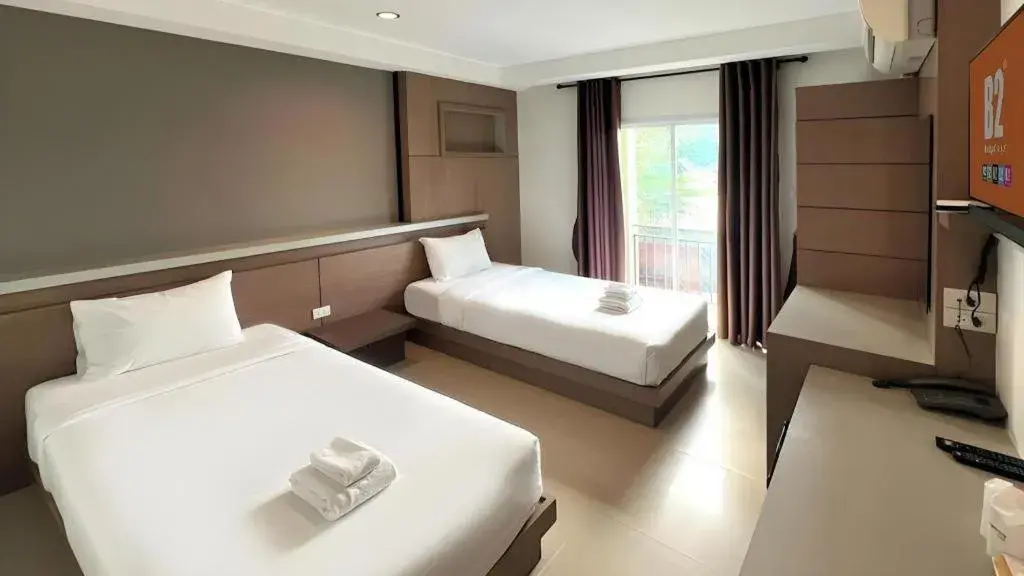 Bed in B2 Buriram Boutique and Budget Hotel Bed in B2 Buriram Boutique and Budget Hotel