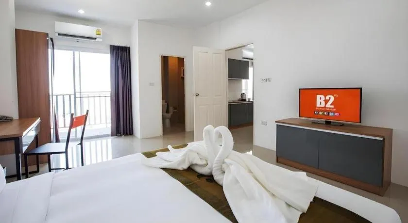 Bed in B2 Korat Boutique and Budget Hotel