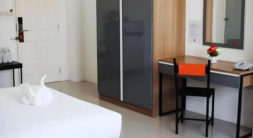 Bed in B2 Korat Boutique and Budget Hotel Bed in B2 Korat Boutique and Budget Hotel