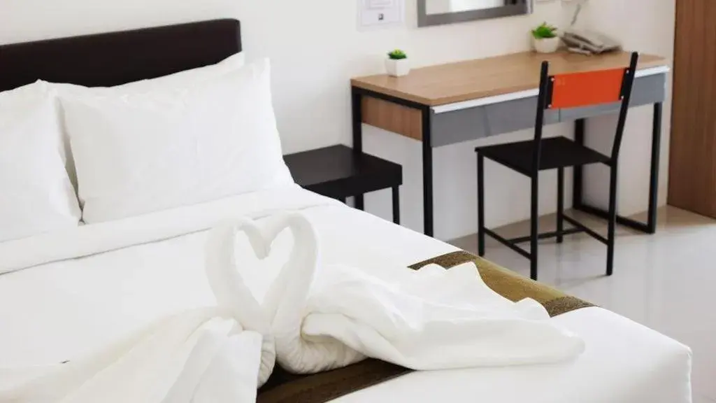 Bed in B2 Korat Boutique and Budget Hotel Bed in B2 Korat Boutique and Budget Hotel