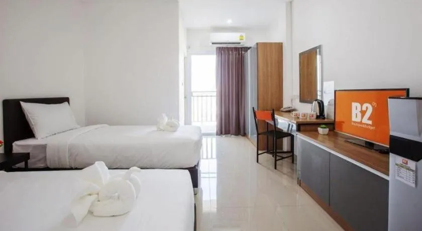 Bed in B2 Korat Boutique and Budget Hotel