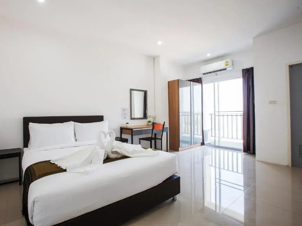 Bed in B2 Korat Boutique and Budget Hotel Bed in B2 Korat Boutique and Budget Hotel