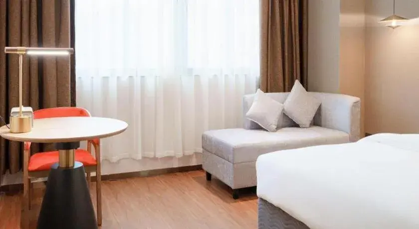 Bed in J Hotel Guangzhou University Town Bed in J Hotel Guangzhou University Town