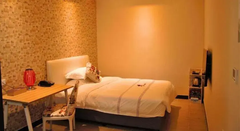 Bed in J Hotel Guangzhou University Town Bed in J Hotel Guangzhou University Town