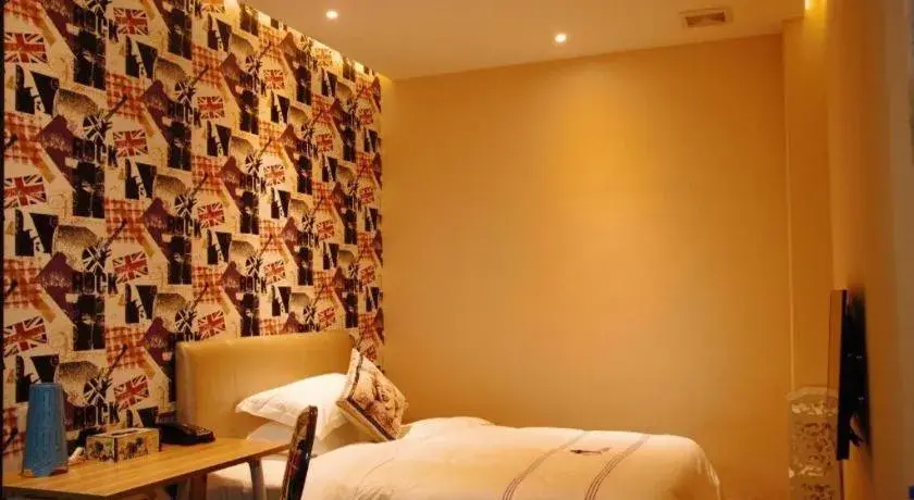 Bed in J Hotel Guangzhou University Town Bed in J Hotel Guangzhou University Town