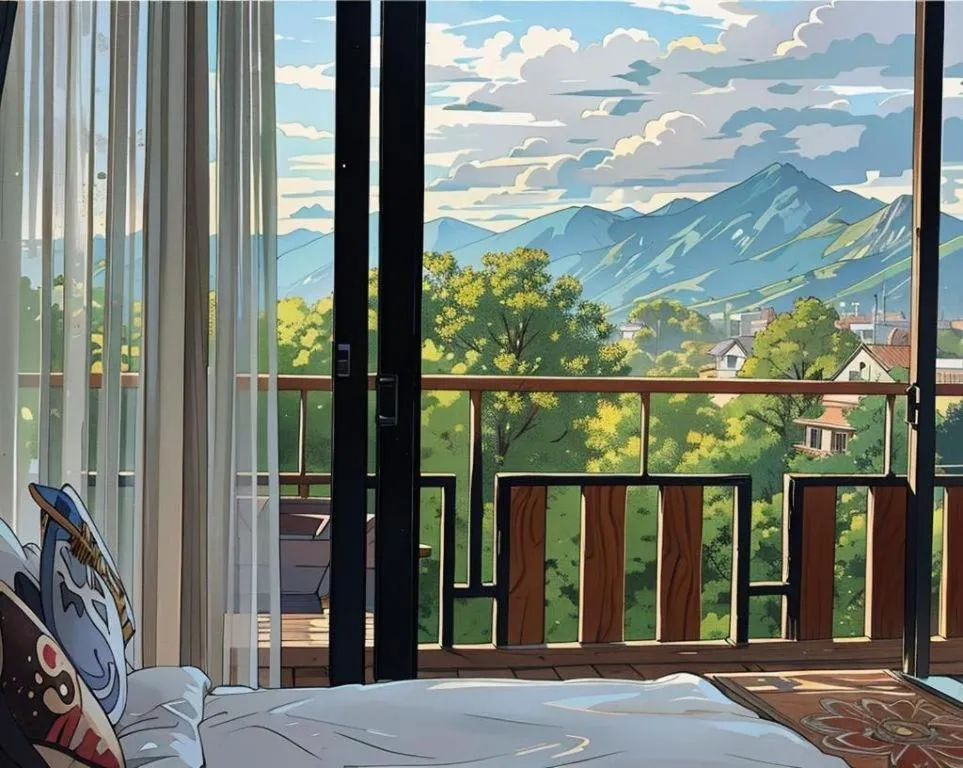 Bed in Cocoa Valley Resort