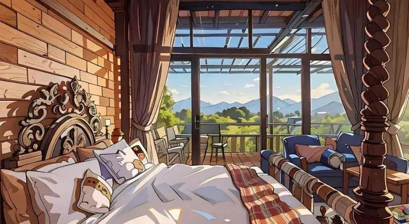 Bed in Cocoa Valley Resort Bed in Cocoa Valley Resort