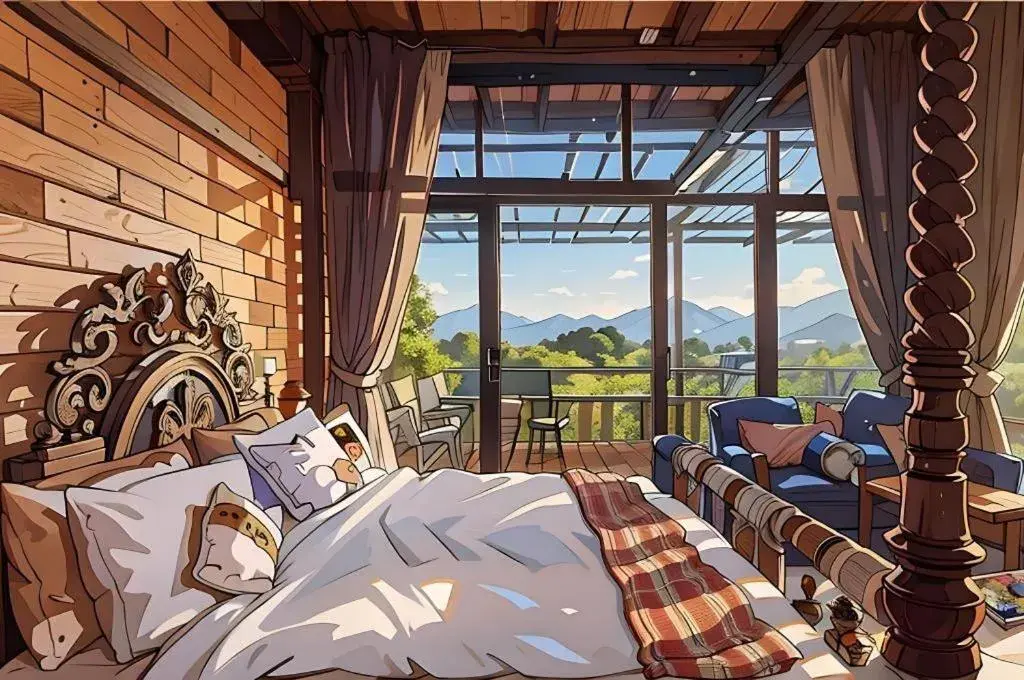 Bed in Cocoa Valley Resort Bed in Cocoa Valley Resort