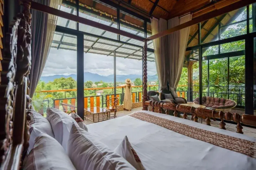 Bed in Cocoa Valley Resort Bed in Cocoa Valley Resort