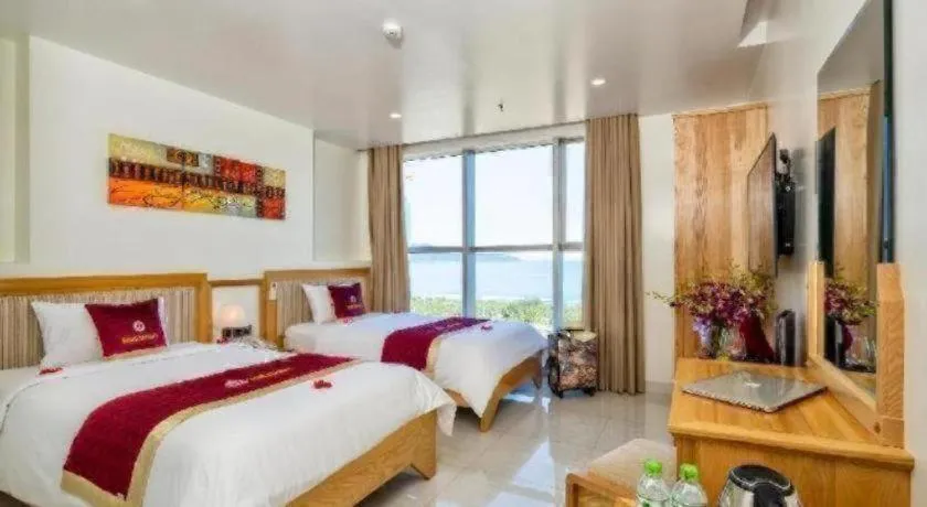 Bed in Grand Jeep Hotel Danang