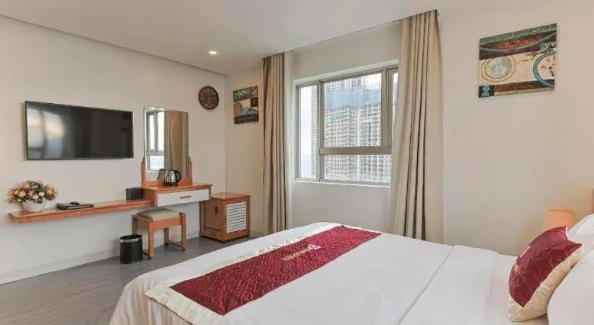 Bed in Grand Jeep Hotel Danang