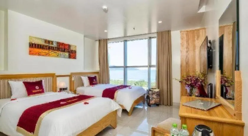 Bed in Grand Jeep Hotel Danang