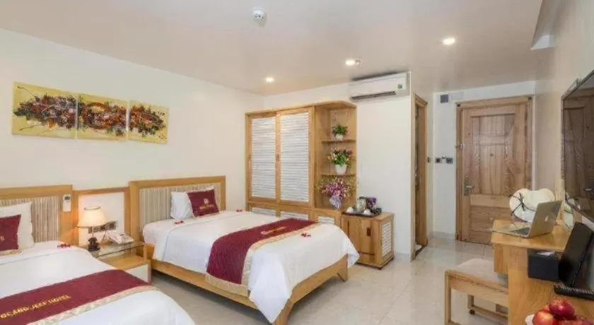 Bed in Grand Jeep Hotel Danang