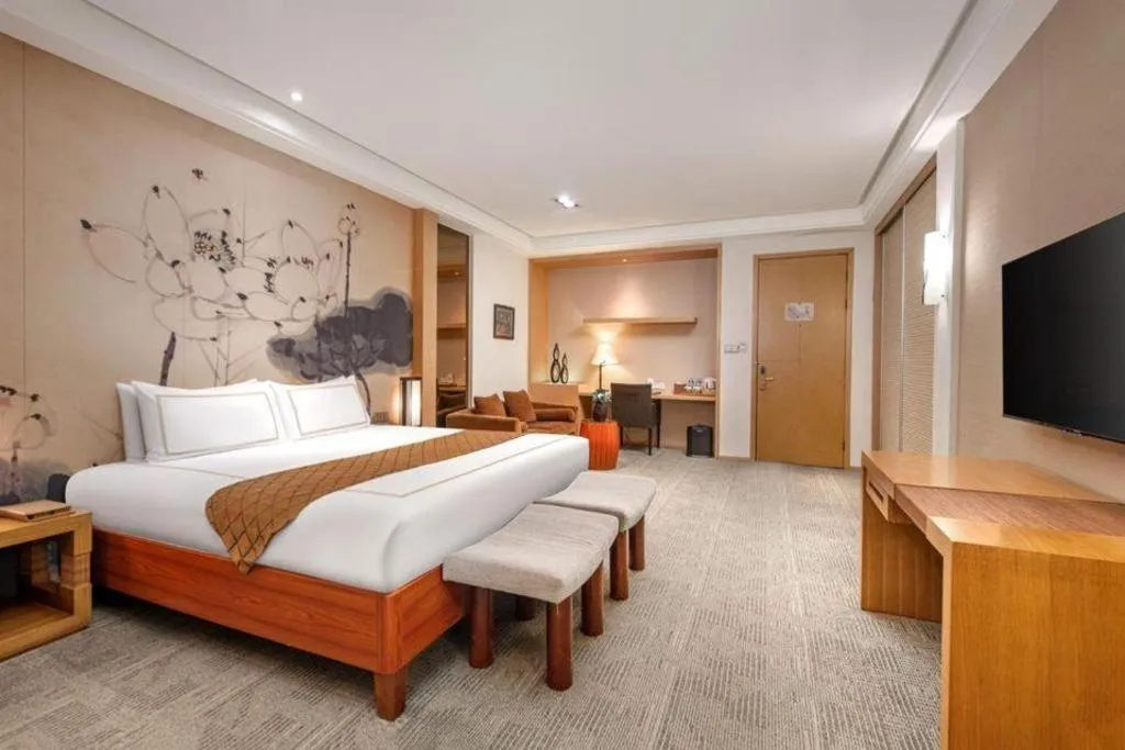 Bed in Huana Hotel Minhang Shanghai