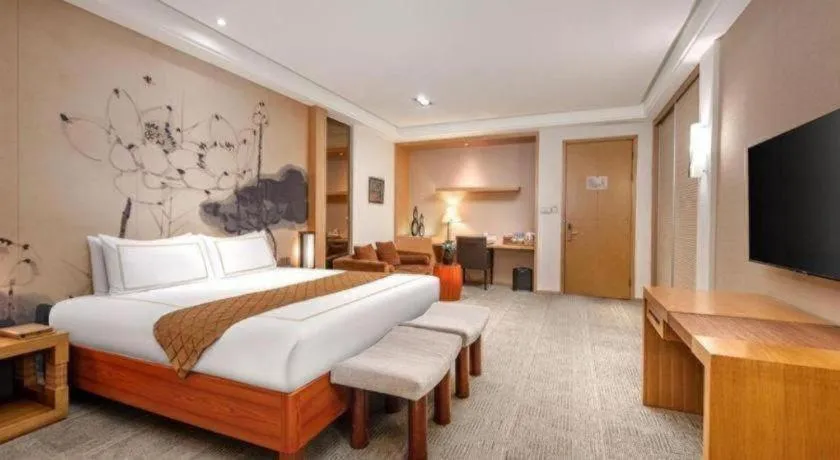 Bed in Huana Hotel Minhang Shanghai