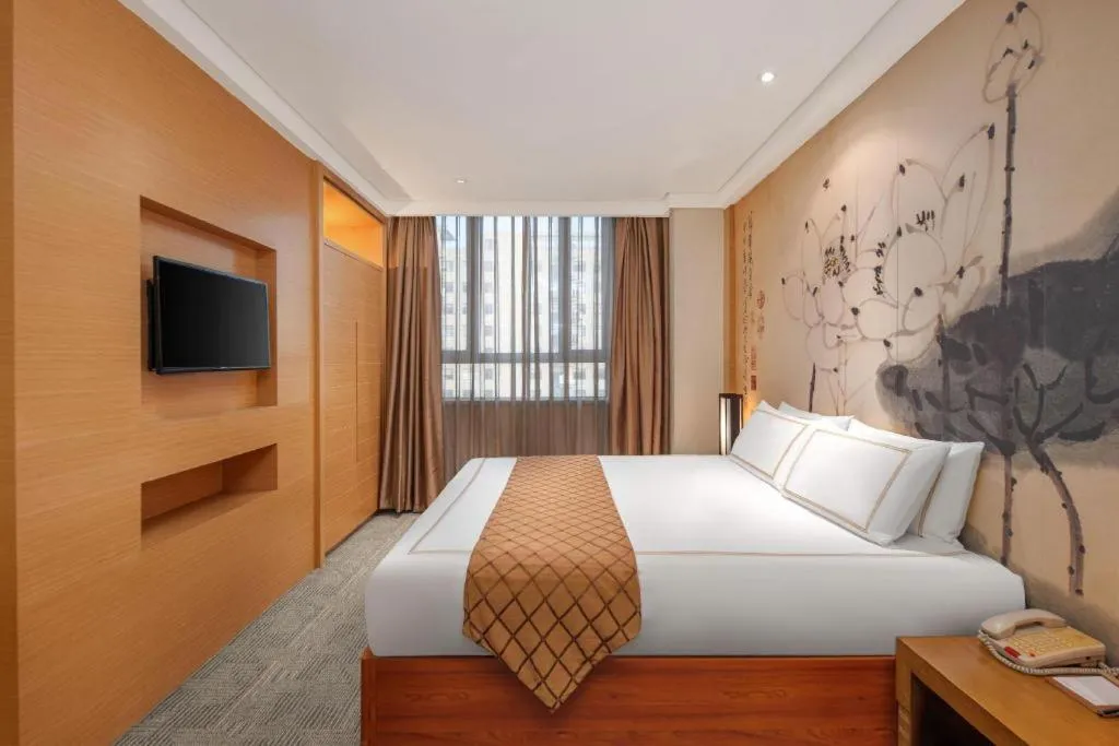 Bed in Huana Hotel Minhang Shanghai