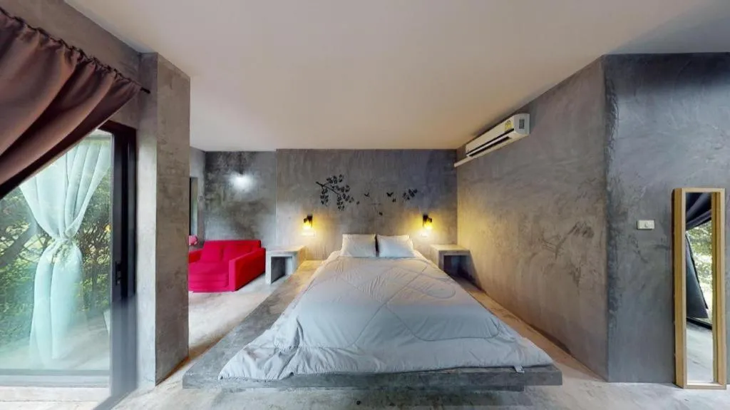 Bed in Baanwaan Resort