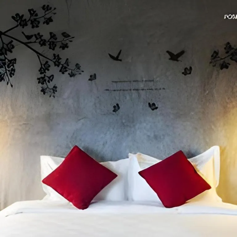 Bed in Baanwaan Resort