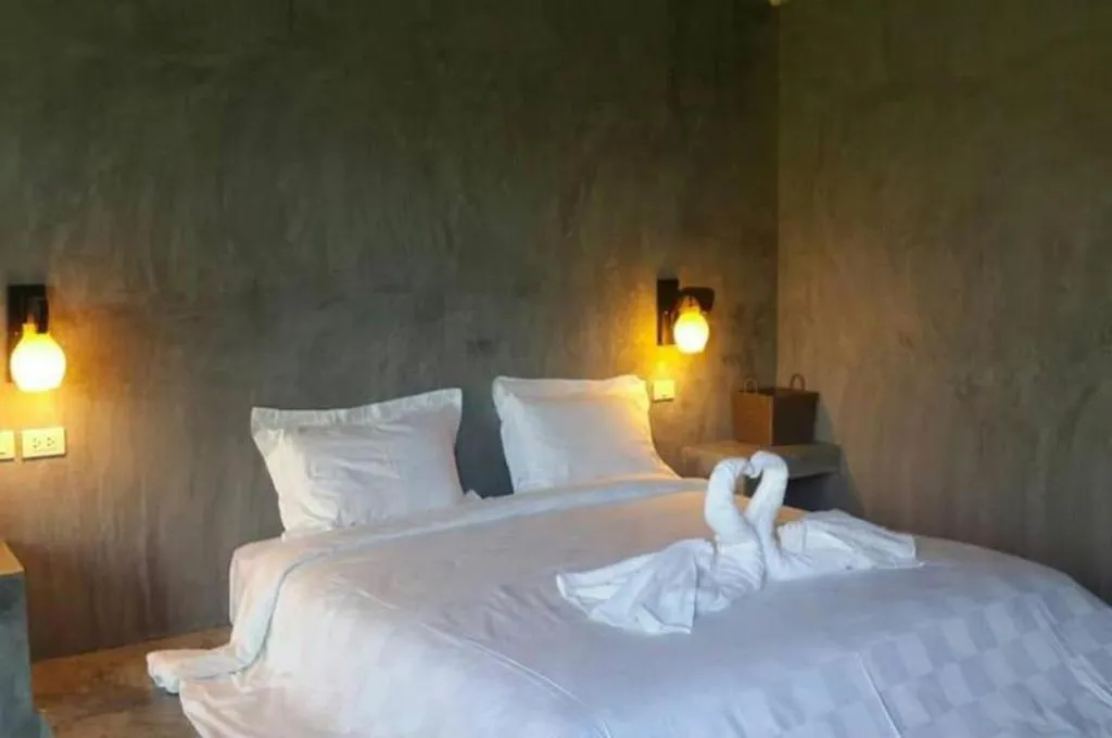 Bed in Baanwaan Resort