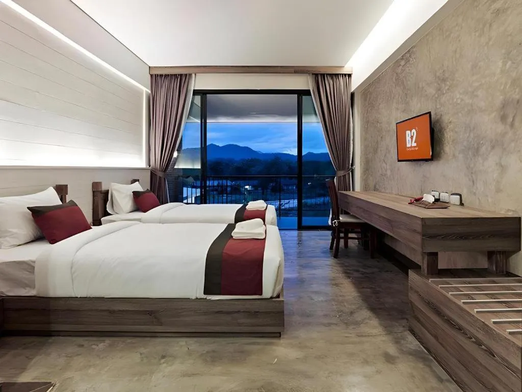 Bed in B2 Mae Hong Son Premier Hotel