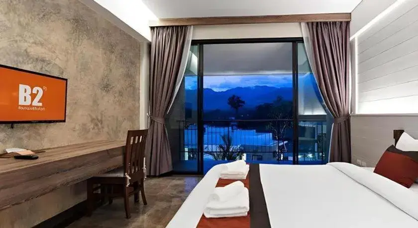 Bed in B2 Mae Hong Son Premier Hotel Bed in B2 Mae Hong Son Premier Hotel