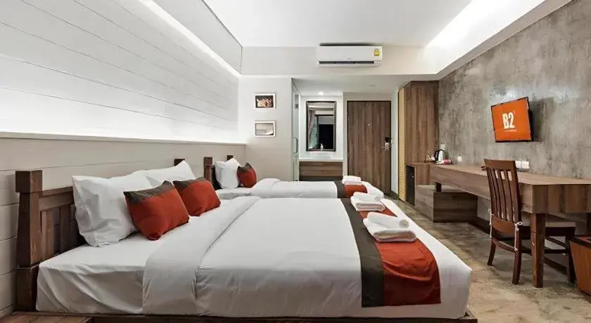 Bed in B2 Mae Hong Son Premier Hotel Bed in B2 Mae Hong Son Premier Hotel