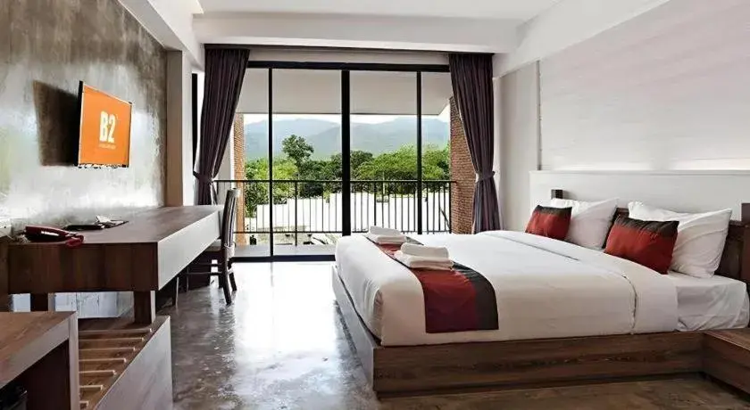 Bed in B2 Mae Hong Son Premier Hotel Bed in B2 Mae Hong Son Premier Hotel