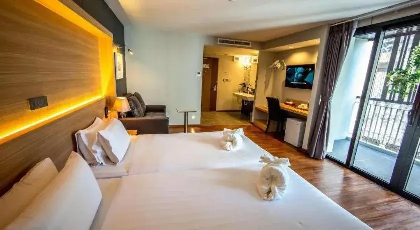 Bed in The Three Hat Yai Bed in The Three Hat Yai