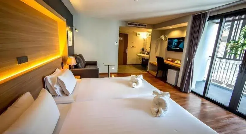 Bed in The Three Hat Yai Bed in The Three Hat Yai