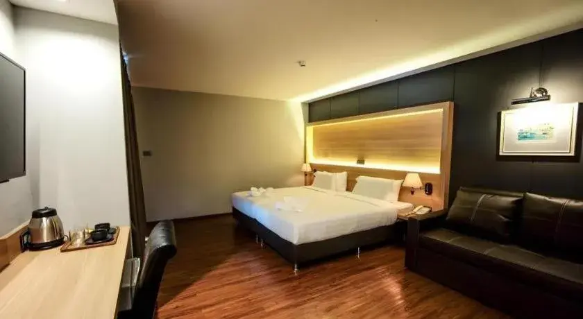 Bed in The Three Hat Yai Bed in The Three Hat Yai