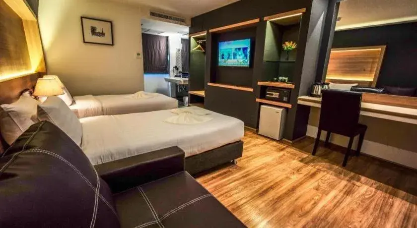 Bed in The Three Hat Yai Bed in The Three Hat Yai