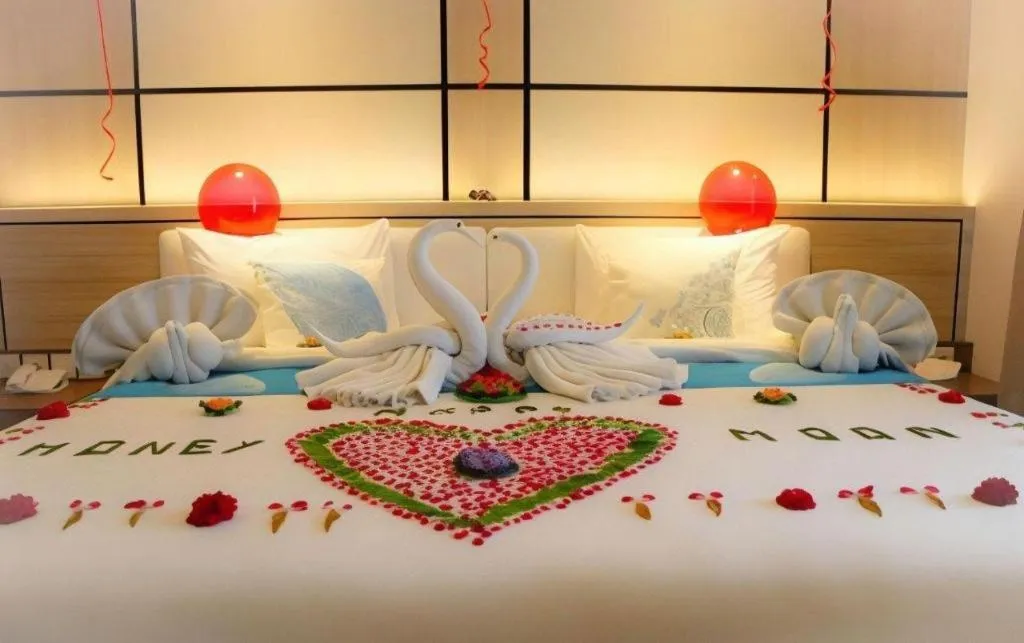 Bed in Java Lotus Hotel Jember