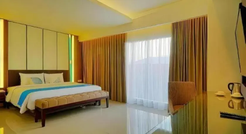 Bed in Java Lotus Hotel Jember Bed in Java Lotus Hotel Jember