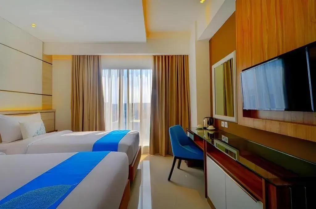 Bed in Java Lotus Hotel Jember Bed in Java Lotus Hotel Jember