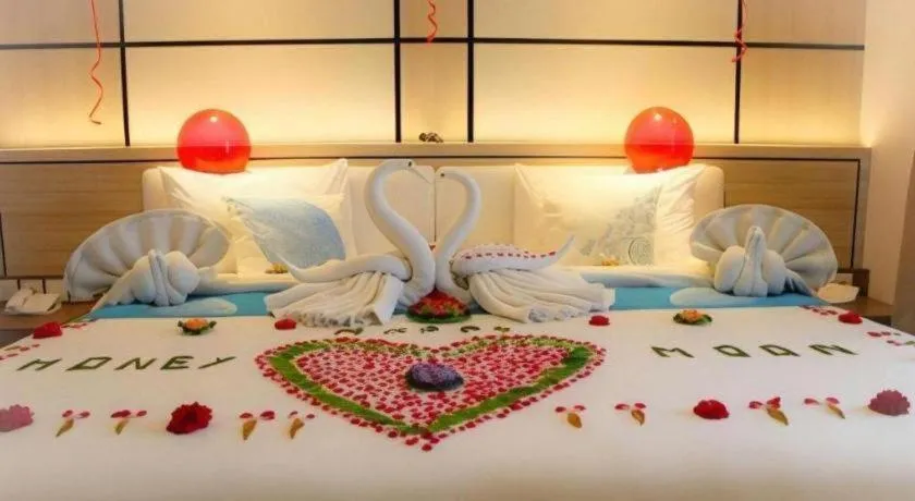 Bed in Java Lotus Hotel Jember