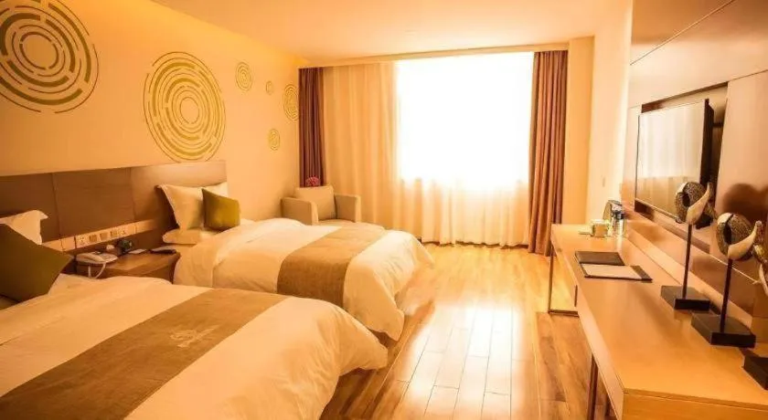 Bed in GreenTree Inn Xi'an Yanta District Dayanta Furongyuan Hotel