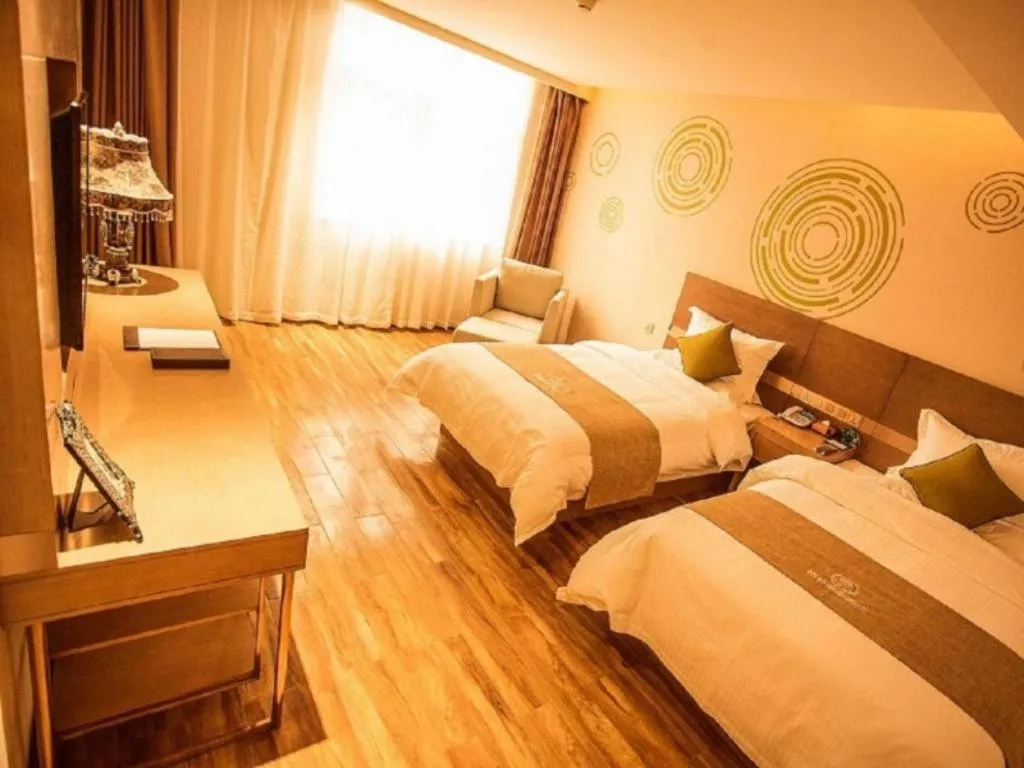 Bed in GreenTree Inn Xi'an Yanta District Dayanta Furongyuan Hotel