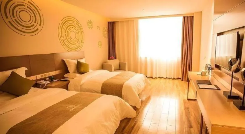 Bed in GreenTree Inn Xi'an Yanta District Dayanta Furongyuan Hotel