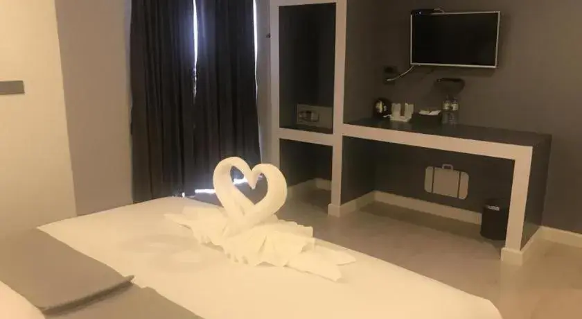 Bed in white house Bed in white house