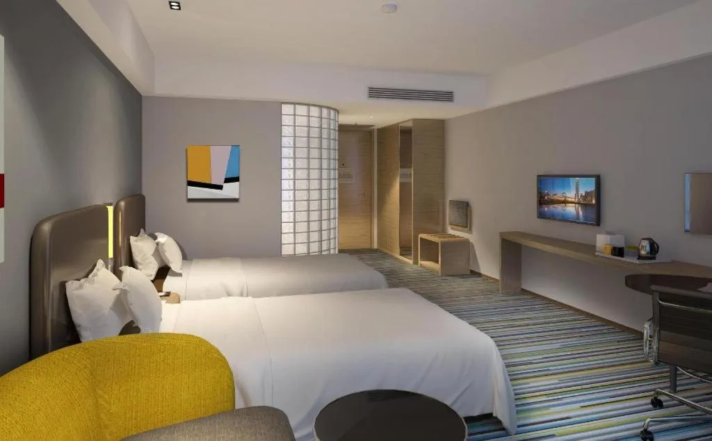 Bed in Holiday Inn Express Zhangye By IHG