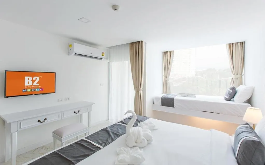 Bed in B2 Hua Hin Premier Hotel