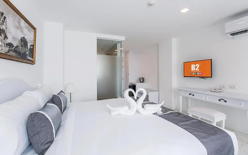 Bed in B2 Hua Hin Premier Hotel