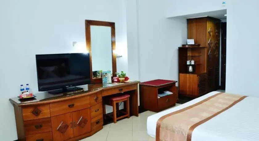 Bed in Hotel Tarakan Plaza Bed in Hotel Tarakan Plaza