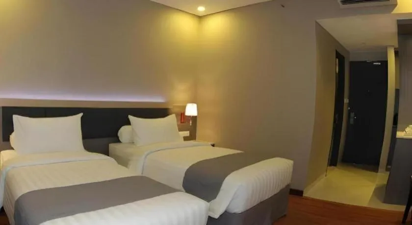 Bed in pyramid suites Hotel