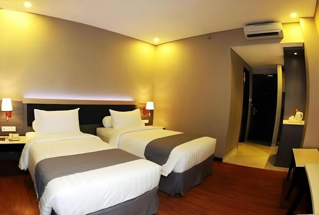 Bed in pyramid suites Hotel