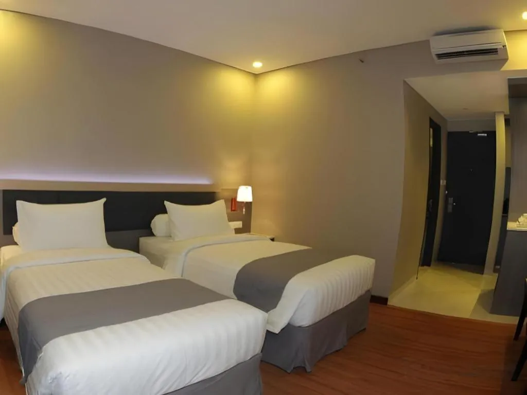 Bed in pyramid suites Hotel