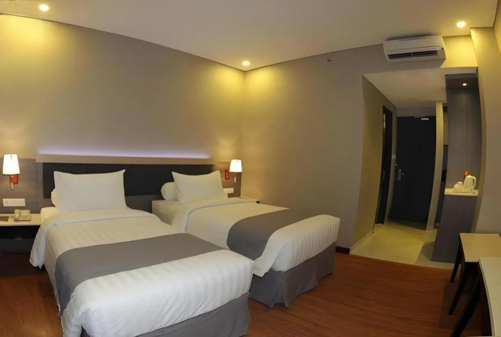 Bed in pyramid suites Hotel